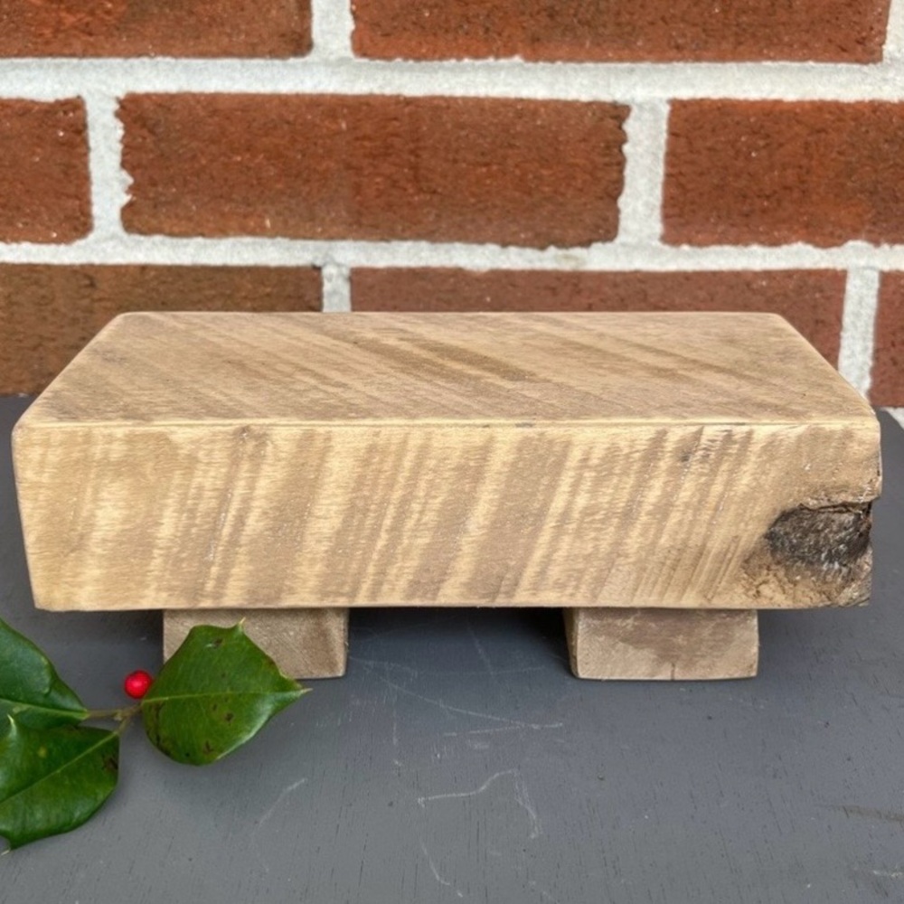 Handmade Natural Wood Riser For Soaps, Plants & Decor Great Gift Idea